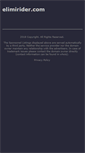 Mobile Screenshot of elimirider.com